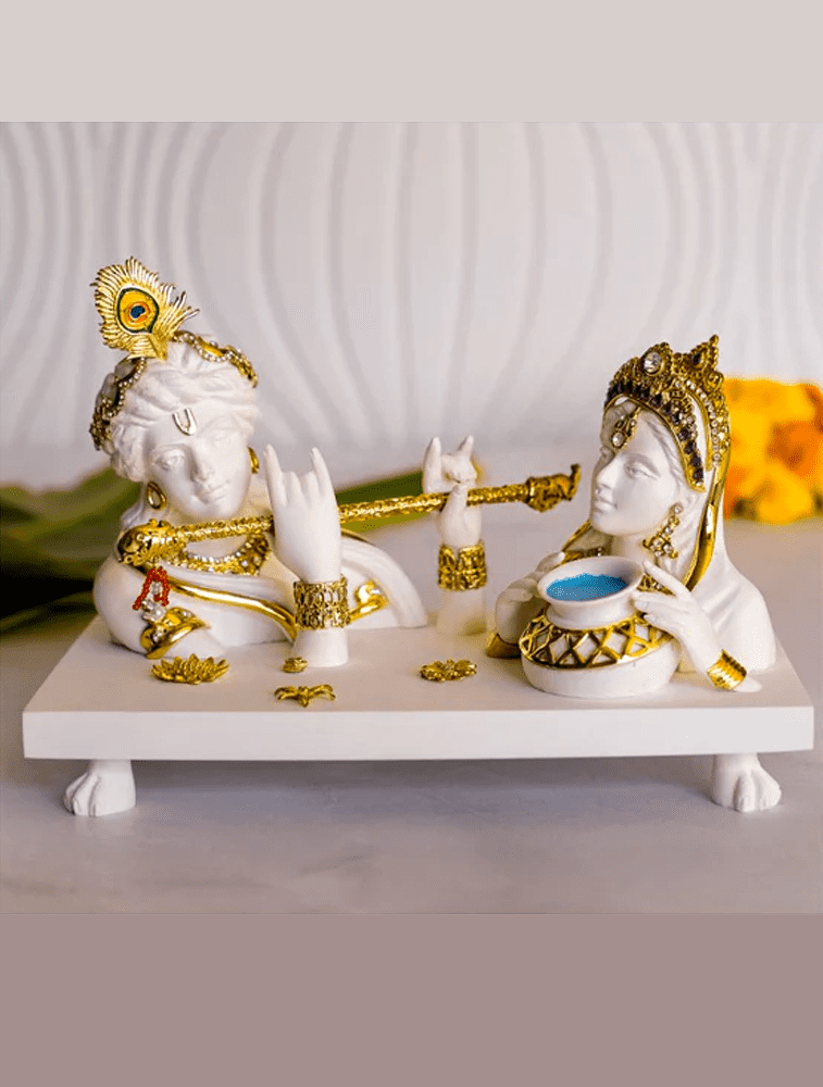 5.png Mandirwood-Radha Krishna Bust - Image 1