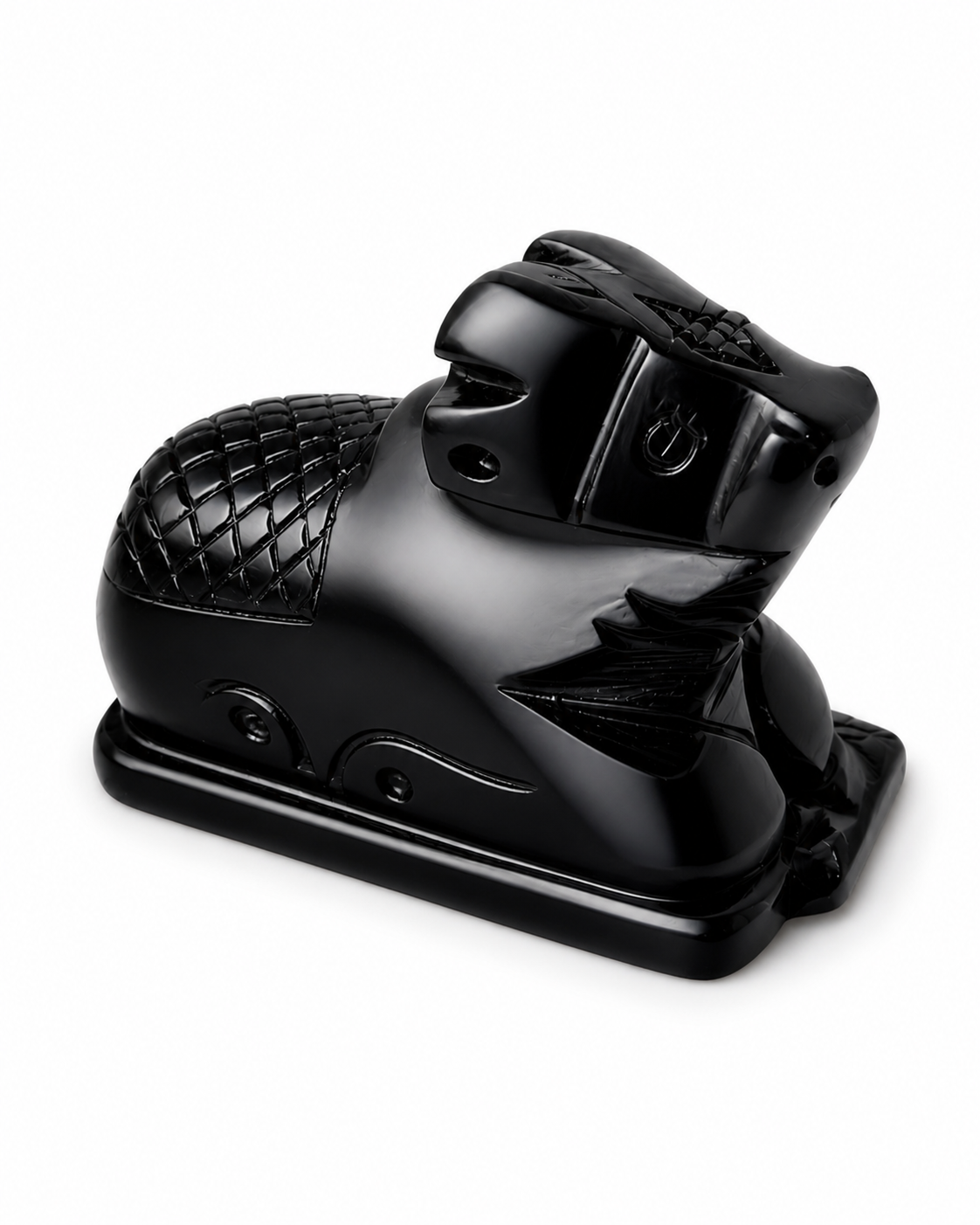 BLACK-NANDI.png Mandirwood Black Stone Nandi Idol, Sacred Bull Statue, Home Mandir, Spiritual Decor, Positive Energy - Image 1