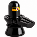 Mandirwood Black Stone Shivling Idol, 3 Layer Shiva Lingam, Vastu Meditation Décor