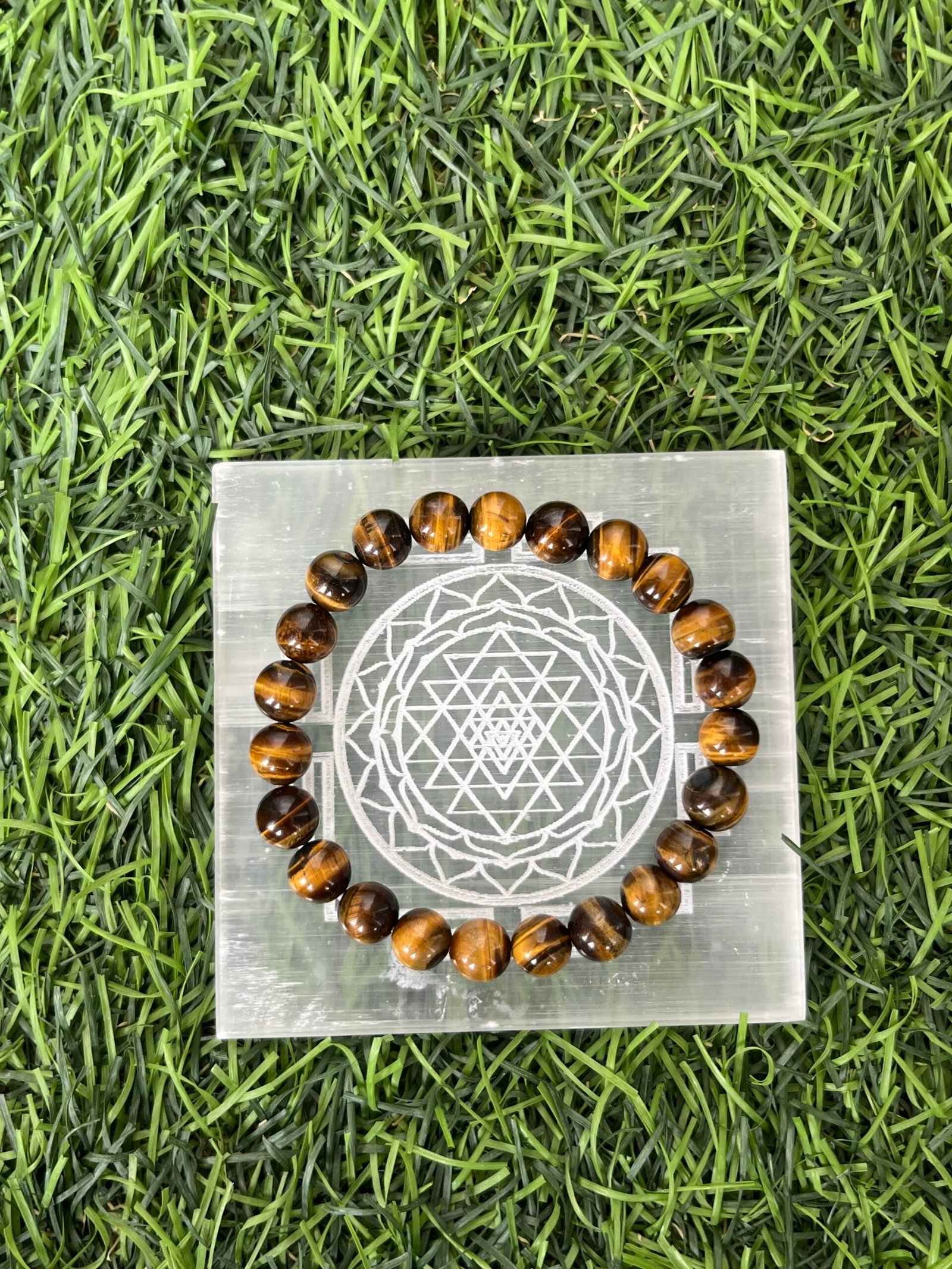 IMG_8311-scaled-1.jpg Mandirwood Tiger Eye Beaded Bracelet, Natural Protection Confidence Stone, Positive Energy Crystal Stretch Jewelry - Image 1
