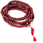 Mandirwood Original Red Sandalwood Lal Chandan Mala 108 Beads