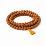 Mandirwood Authentic Nepali Rudraksha Mala 108 Beads, Sacred Prayer Beads for Meditation