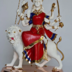 Mandirwood SHERANWALI MATA (WITH STONE INLAY)