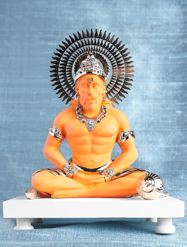 hanuman.jpg Mandirwood-Meditating Hanuman Ji - Image 1