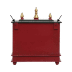 Mandirwood Dark Maroon Home Temple with Golden Shade - Image 2