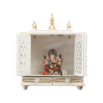 Mandirwood White Home Temple with Golden Shade - Image 7