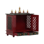 Mandirwood Maroon Home Temple with Multi Shade - Image 3
