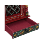 Mandirwood Maroon Home Temple with Multi Shade - Image 4