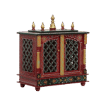 Mandirwood Maroon Home Temple with Multi Shade - Image 5