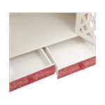 Mandirwood Dark Pink Home Temple with White Golden Shade - Image 9