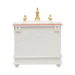 Mandirwood Dark Pink Home Temple with White Golden Shade - Image 10