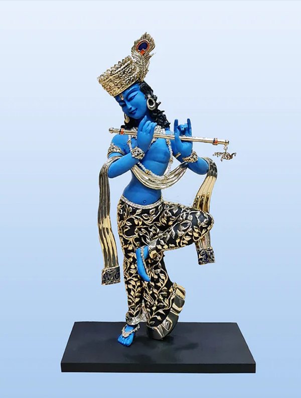 krishna.jpg Mandirwood-Blue Krishna(Large) - Image 1