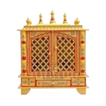 Mandirwood Golden Home Temple with Yellow Shade