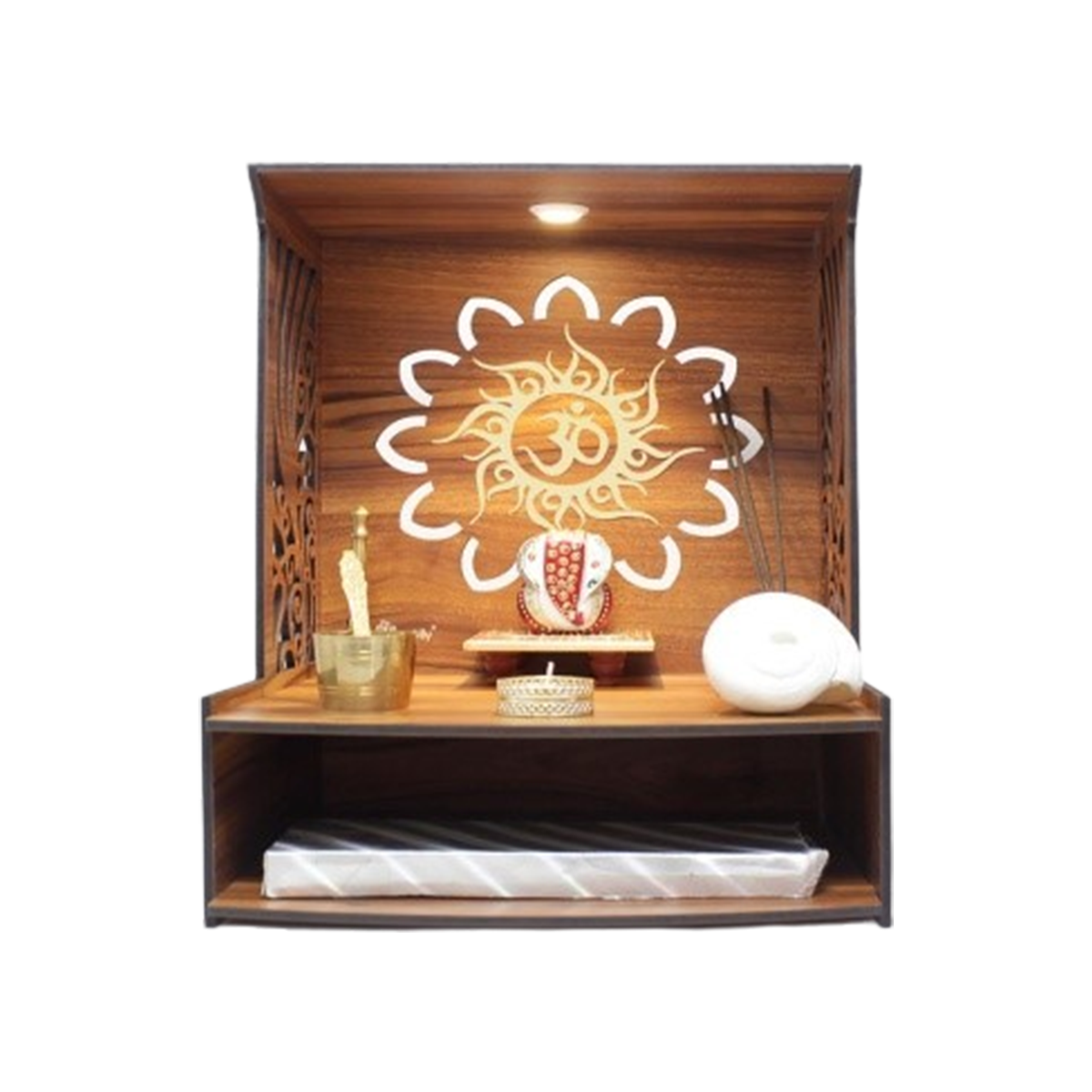 mandir8-1.png Mandirwood Natural Brown Home Temple - Image 1
