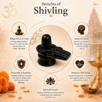 Mandirwood Black Stone Shivling 4 Inch | Authentic Stone Shiva Lingam for Home Mandir | Mahadev Shivling Idol for Puja, Abhishek - Image 4