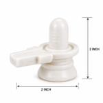 Mandirwood Authentic White Marble Shivling 2 Inch | Lord Shiva Lingam for Puja, Abhishek, Home Temple, Meditation & Spiritual Decor - Image 2
