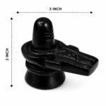 Mandirwood Black Stone Shivling 3 Inch | Authentic Stone Shiva Lingam for Home Mandir | Mahadev Shivling Idol for Puja, Abhishek, Meditation & Spiritual Decor - Image 2