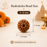 Mandirwood 5 Mukhi Rudraksha Mala, 108 Beads Necklace, Authentic Natural Rudraksha Prayer Mala for Meditation, Yoga, Prayer & Chanting (5–6 mm, Saffron) - Image 2
