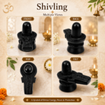 Mandirwood Black Stone Shivling 3 Inch | Authentic Stone Shiva Lingam for Home Mandir | Mahadev Shivling Idol for Puja, Abhishek, Meditation & Spiritual Decor - Image 3