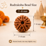 Mandirwood 5 Mukhi Rudraksha Mala, 108 Beads for Meditation & Prayer, Natural Brown Rudraksha Beads – 7-8 mm beads, Ideal for Daily Meditation, Chanting, Prayer and Spiritual Practice - Image 2