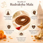 Mandirwood 5 Mukhi Rudraksha Mala, 108 Beads for Meditation & Prayer, Natural Brown Rudraksha Beads – 7-8 mm beads, Ideal for Daily Meditation, Chanting, Prayer and Spiritual Practice - Image 3