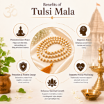 Mandirwood Tulsi Mala, Authentic 108 Beads Tulsi Wood Necklace for Meditation, Yoga, Prayer & Chanting (Natural Plain, 8–10mm) - Image 2
