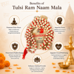 Mandirwood Hare Ram Hare Krishna Tulsi Mala 108 Beads, Authentic Engraved Tulsi Wood Necklace for Japa, Meditation, Yoga, Prayer & Chanting (10–12 mm, Natural Brown) - Image 2