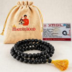 Mandirwood Authentic Karungali Mala 108 Beads, Spiritual Ebony Wood Japa Mala for Men and Women