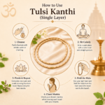 Mandirwood Tulsi Kanthi Mala | Tulsi Wood Beaded Necklace for Men & Women | Spiritual Neck Mala for Meditation, Yoga, Bhajan, Japa & Daily Devotional Wear | Single Layer - Image 3