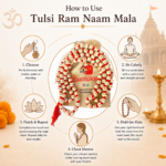 Mandirwood Hare Ram Hare Krishna Tulsi Mala 108 Beads, Authentic Engraved Tulsi Wood Necklace for Japa, Meditation, Yoga, Prayer & Chanting (10–12 mm, Natural Brown) - Image 3