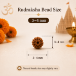 Mandirwood 5 Mukhi Rudraksha Mala, 108 Beads Necklace, Authentic Natural Rudraksha Prayer Mala for Meditation, Yoga, Prayer & Chanting (3–4 mm, Saffron) - Image 6