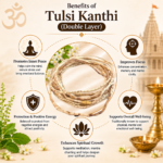 Mandirwood Tulsi Kanthi Mala | Tulsi Wood Beaded Necklace for Men & Women | Spiritual Neck Mala for Meditation, Yoga, Bhajan, Japa & Daily Devotional Wear | Double Layer - Image 3