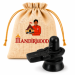 Mandirwood Black Stone Shivling 2 Inch | Authentic Stone Shiva Lingam for Home Mandir | Mahadev Shivling Idol for Puja, Abhishek, Meditation & Spiritual Decor