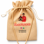 Mandirwood Tulsi Kanthi Mala with Rudraksha Bead, Holy Basil Beads Necklace for Prayer, Meditation, Chanting & Daily Devotional Wear