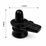 Mandirwood Black Stone Shivling 2 Inch | Authentic Stone Shiva Lingam for Home Mandir | Mahadev Shivling Idol for Puja, Abhishek, Meditation & Spiritual Decor - Image 2