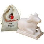 Mandirwood Authentic White Marble Nandi Idol 2 Inch | Nandi Maharaj Statue for Lord Shiva Puja, Home Temple, Meditation & Spiritual Decor