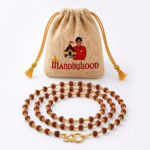 Mandirwood Premium Natural Rudraksha Golden Capped Mala | Gold-Plated Capped Beads Rosary Chain for Prayer, Chanting & Daily Wear - Image 4