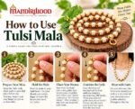 Mandirwood Authentic Tulsi Mala With Golden Capping Tulsi Beaded Japa Mala For Meditation Mantra Chanting And Daily Wear - Image 4
