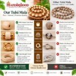 Mandirwood Authentic Tulsi Mala With Golden Capping Tulsi Beaded Japa Mala For Meditation Mantra Chanting And Daily Wear - Image 6