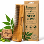 Mandirwood 100% Pure Neem Wood Comb, Dual Sided Wide & Fine Tooth Natural Wooden Hair Comb for Men & Women, All Hair Types - Image 5