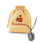 Mandirwood Kaal Bhairav Pendant with Premium Drawstring Pooja Pouch | Silver-Tone Kaal Bhairav Pendant | Spiritual Gift for Pooja, Devotion & Protection