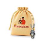 Mandirwood Ganesha Pendant with Premium Drawstring Pooja Pouch | Silver-Tone Ganesha Pendant | Spiritual Gift for Pooja, Devotion & Protection